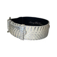 Load image into Gallery viewer, Stunning Silver Snake Classic Collar With Silver Classic Hardware
