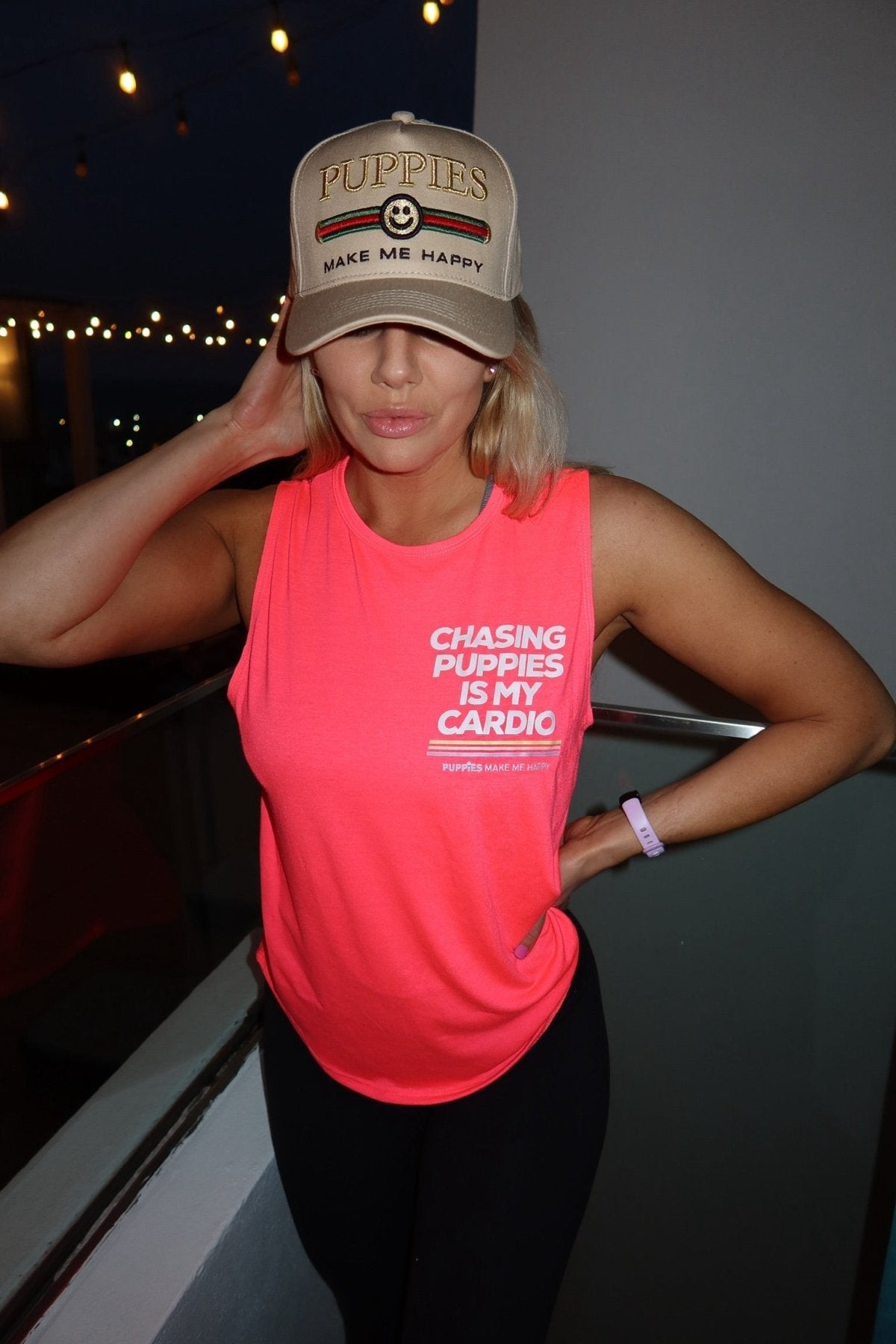 Chasing Puppies Is My Cardio Relaxed Women’s Tank | Gift for Dog Lovers
