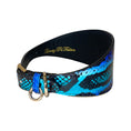 Load image into Gallery viewer, Electric/Turquoise Blue & Black 3” Wide Style Collar
