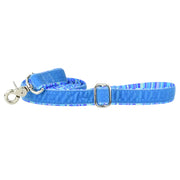 Blue Stripes Velvet Essential Dog Collar (1″ Only)