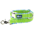 Load image into Gallery viewer, Green Stripes Velvet Essential Dog Collar (1″ Only)
