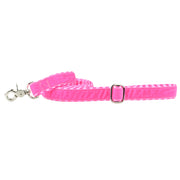 Pink Stripes Velvet Essential Dog Collar (1″ Only)