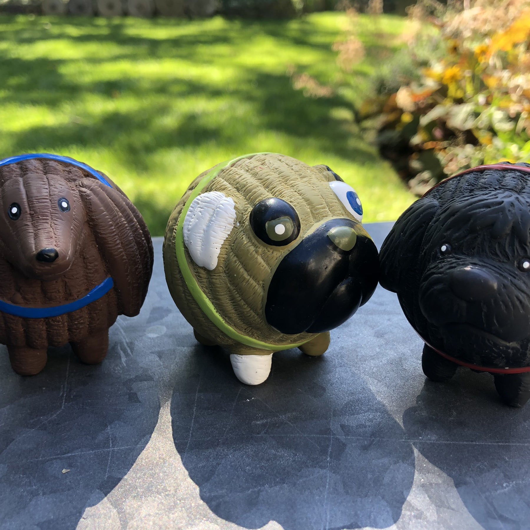 Assorted Ruff-Tex® HuggleMutt™ Latex Balls Dog Toys, 3 Pack, Small - image 8