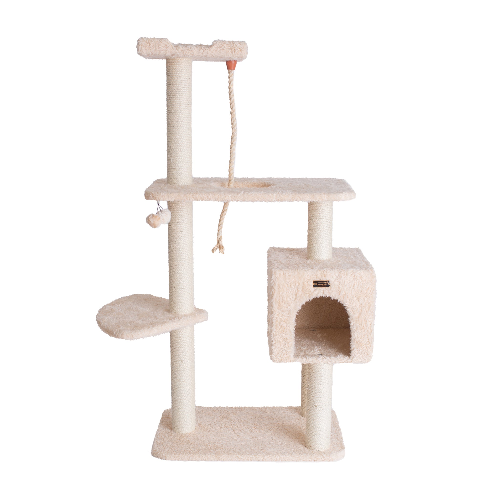 Armarkat Faux Fur Cat Furniture A5708 - 57-Inch - Beige