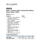 Custom Ladies Jersey Short-Sleeve Deep V-Neck T-Shirt 