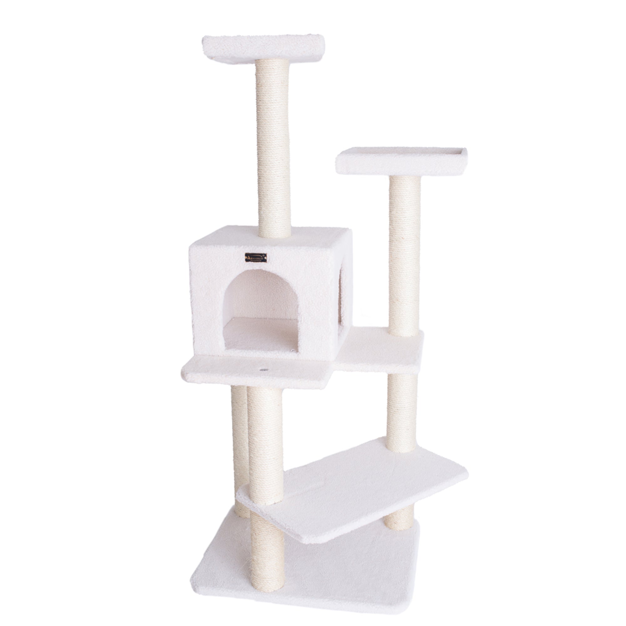 Armarkat Cat Tree B5701 - 53-Inch - Ivory