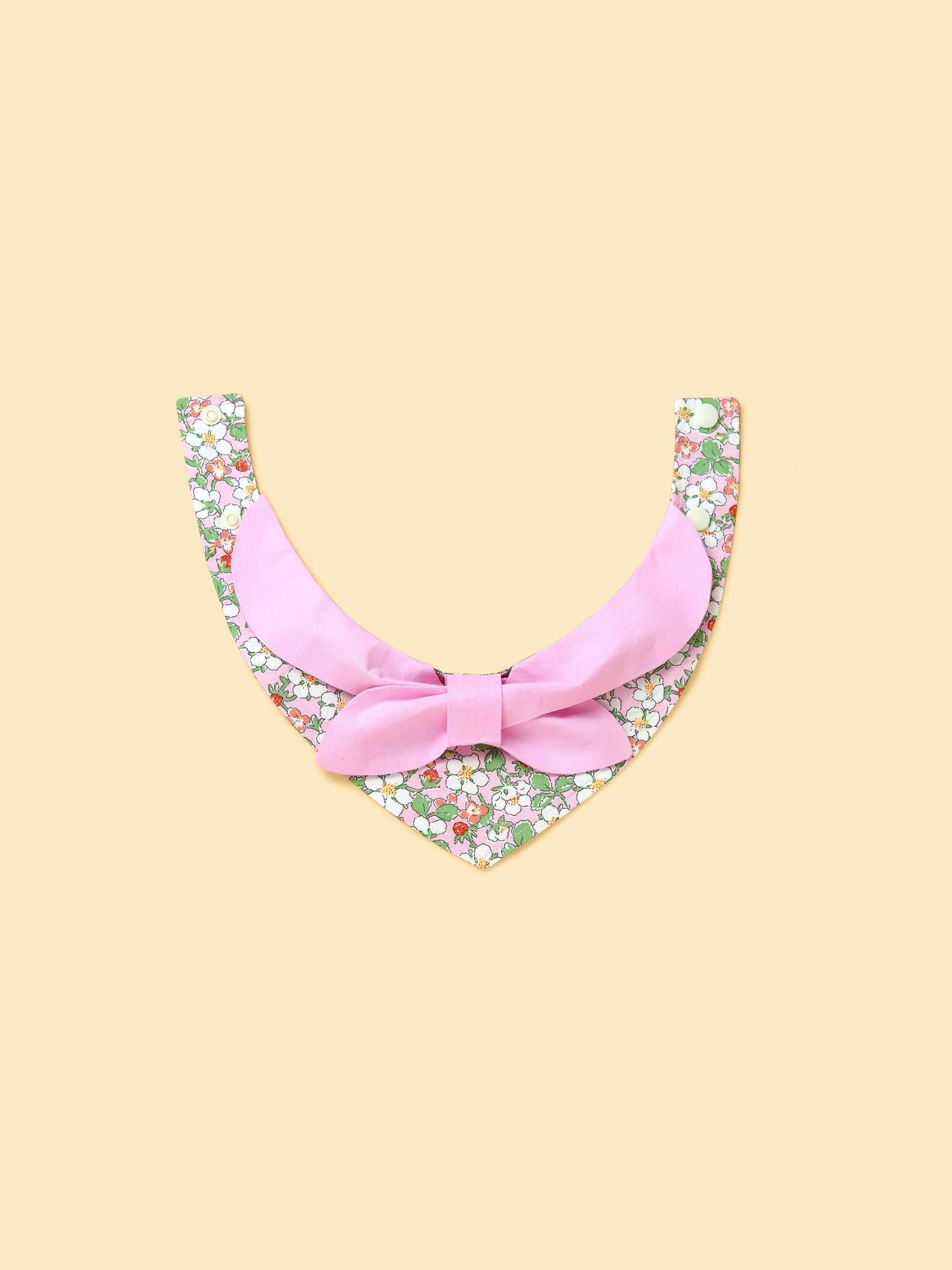 Bowtiful Garden Pink Floral Bandana 