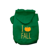 I Heart Pumpkin Fall- Dog Hoodie 