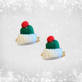 Load image into Gallery viewer, Festive Knit Pom-Pup Barrette - image 2
