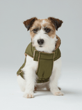 Load image into Gallery viewer, Reversible Dog Vest Jacket - Green Brown
