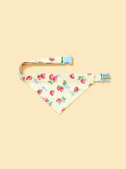 Strawberry Fields Butter Yellow Triangle Bandana 