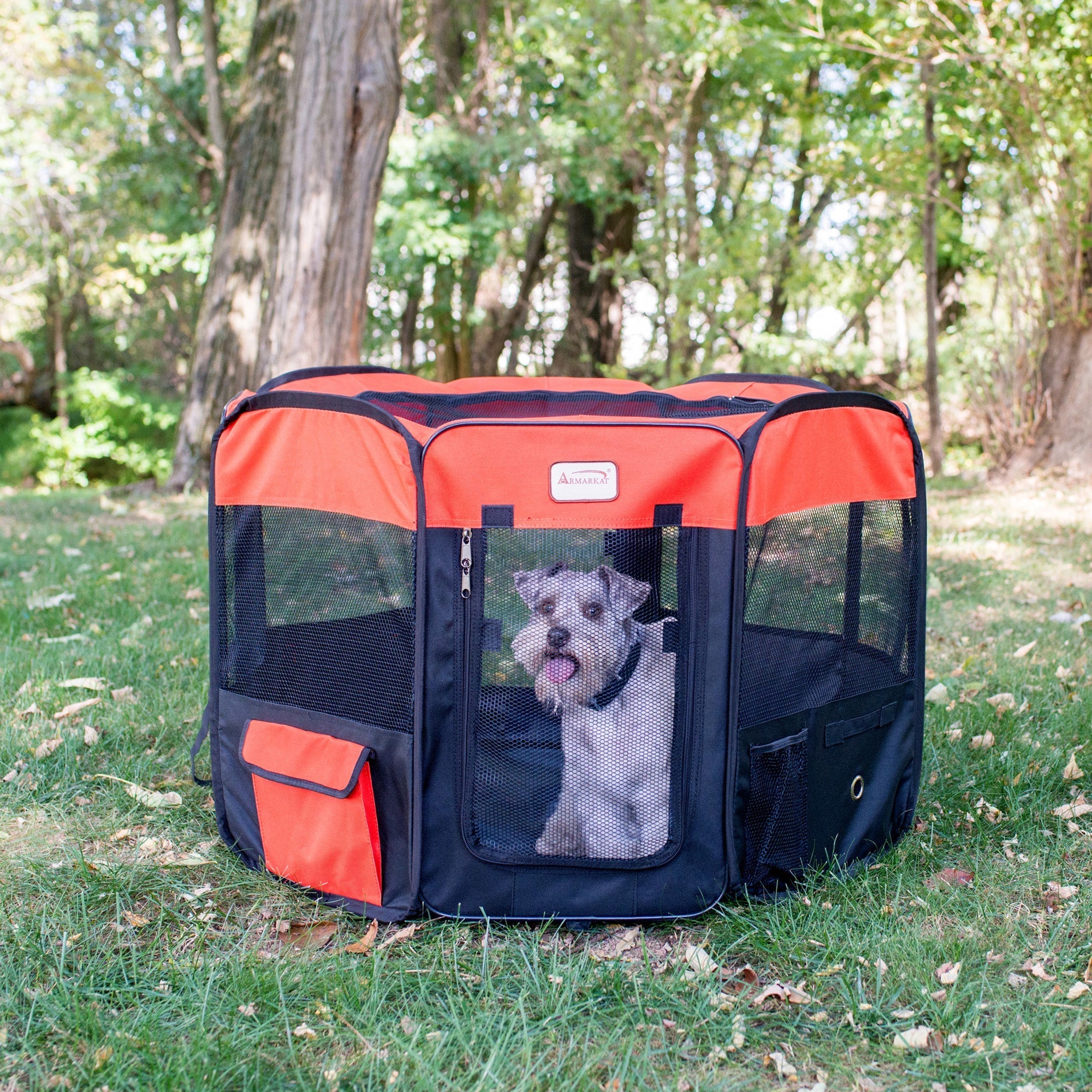 Armarkat Pet Furniture PP002R-M - Black/Red