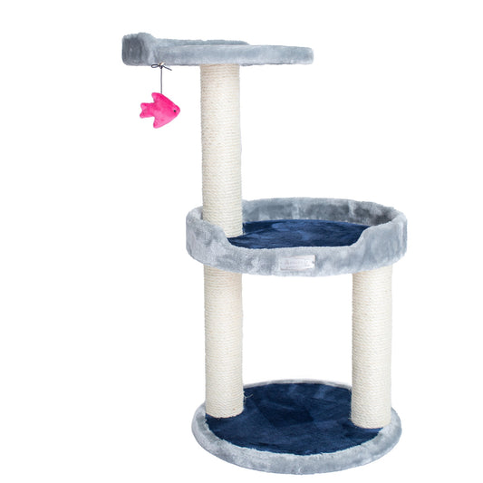 Armarkat Plush Cat Furniture - Silver/Gray