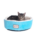 Load image into Gallery viewer, Armarkat Plush Cat Bed C12HTL/MB - 15-Inch - Sky/Blue
