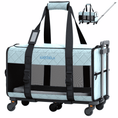 Load image into Gallery viewer, Quilted Chariot Pet Carrier With Removable Wheels and Telescopic Handle
