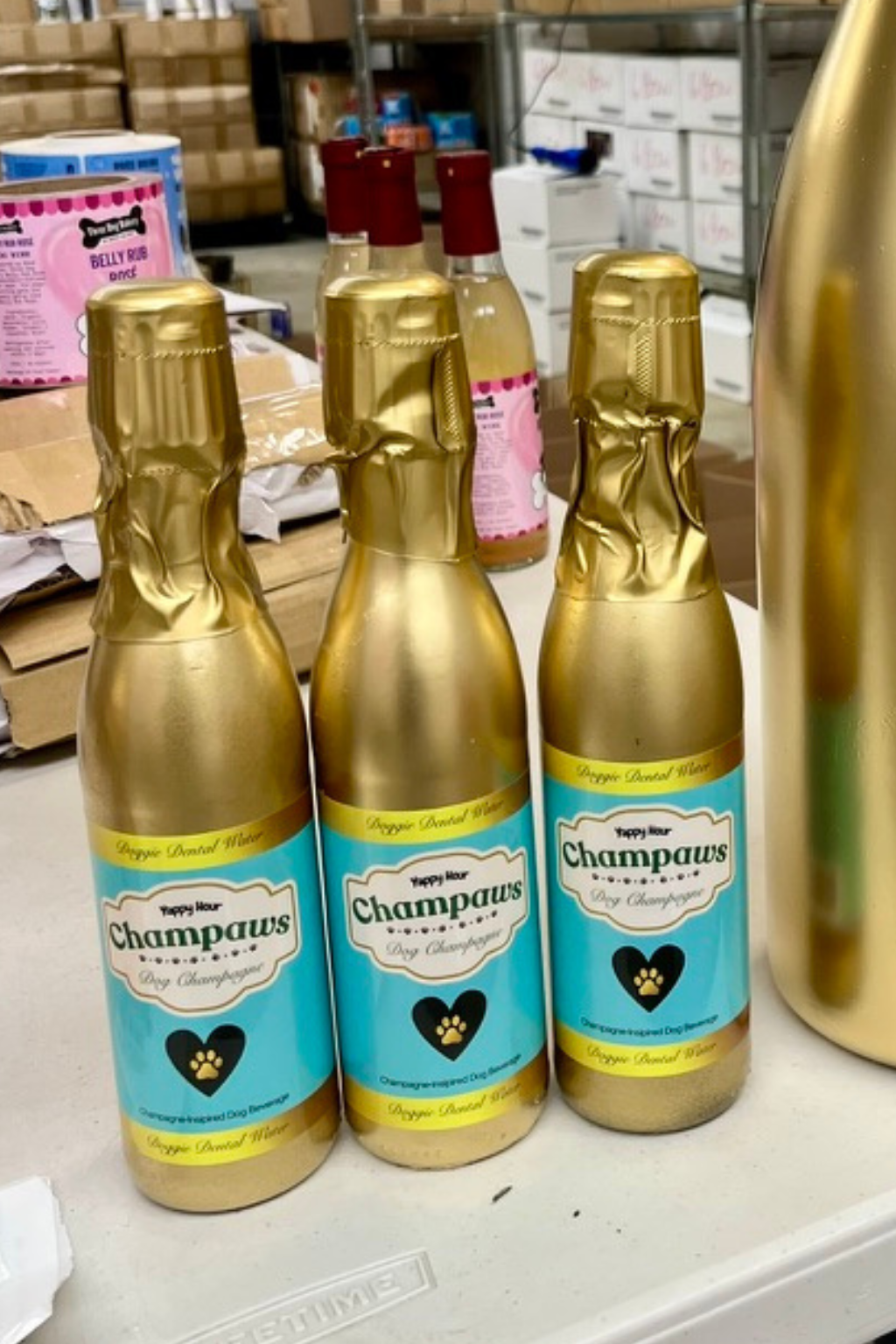 Champaws Dental Dog Water lifestyle image for dog hydration