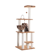 Armarkat Brown Carpet Cat Furniture Pressed Wood Kitty Tower A6403