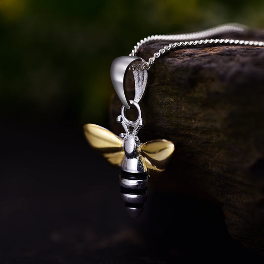 Bee Necklace- 925 Sterling Silver