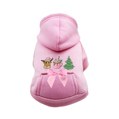 Reindeer Fun- Dog Hoodie 