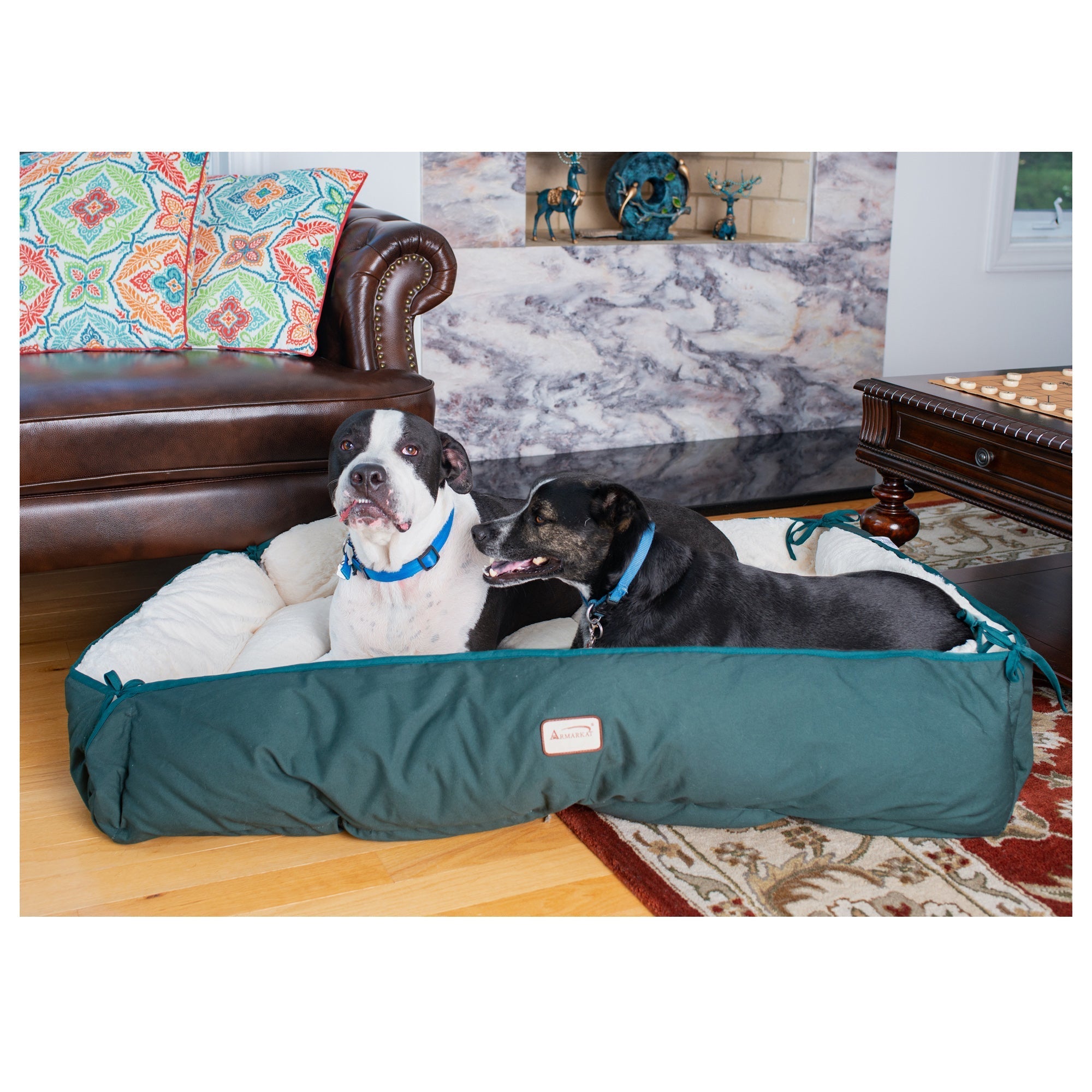 Armarkat Dog Cushion - Green/Ivory - X-Large