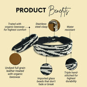 Zebra Sambboho dog collar (animal print collection)