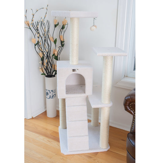 Armarkat Cat Furniture B5301 - 53-Inch - Ivory
