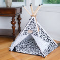 Load image into Gallery viewer, Armarkat Cat Teepee Bed C46 - White/Black
