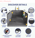 Load image into Gallery viewer, Large Seat Guard Waterproof Back Seat Extended Cover With Mesh Window Storage Pockets - Southlake Paws
