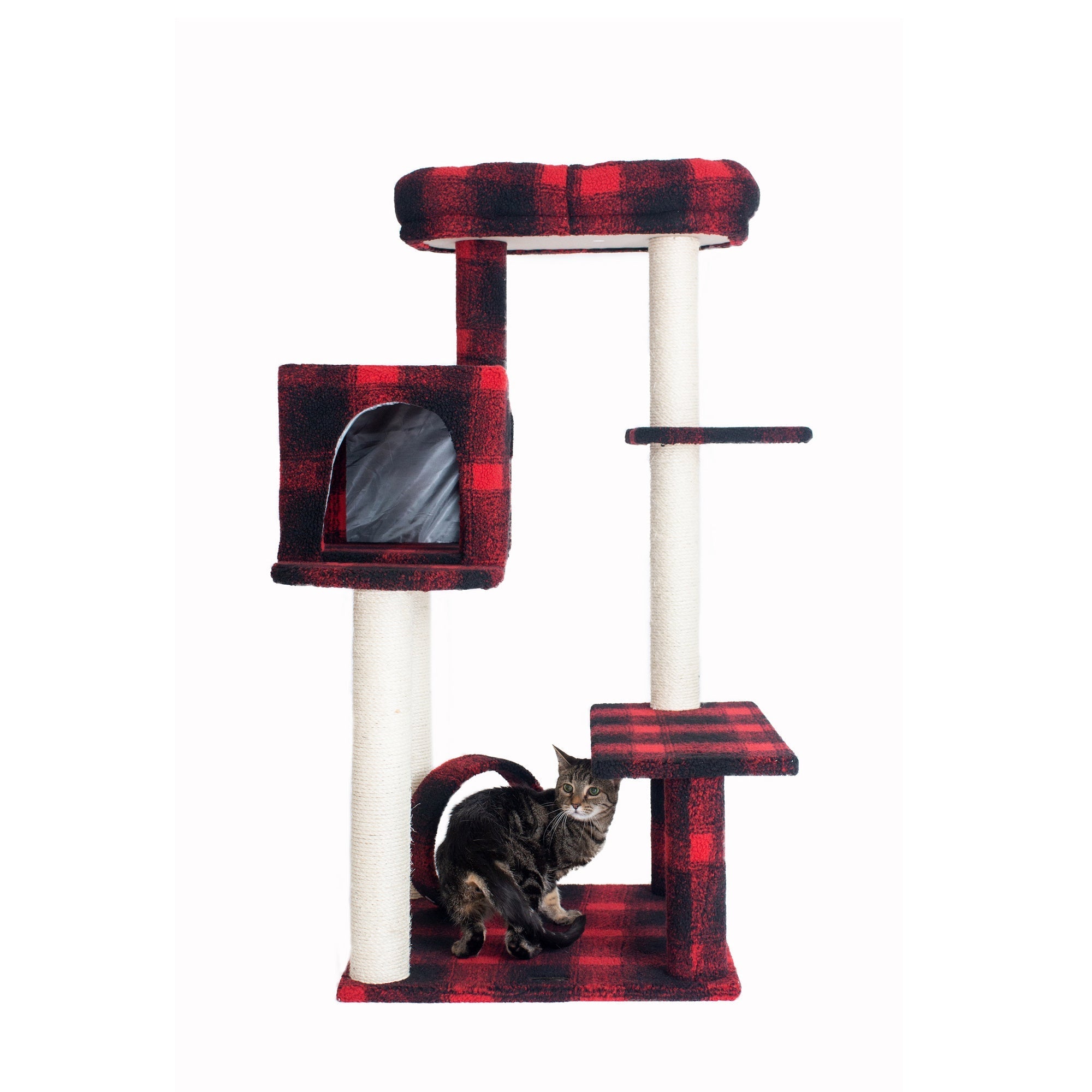 Armarkat Classic Cat Tree B5008 - 50-Inch - Black/Red
