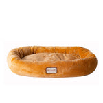 Armarkat Bolstered Pet Bed and Mat ultra-soft Dog Bed  Brown Large