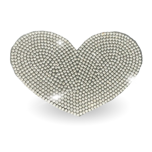 Bling Sticker Pack by Southlake Paws featuring a large heart design covered in sparkling rhinestones.