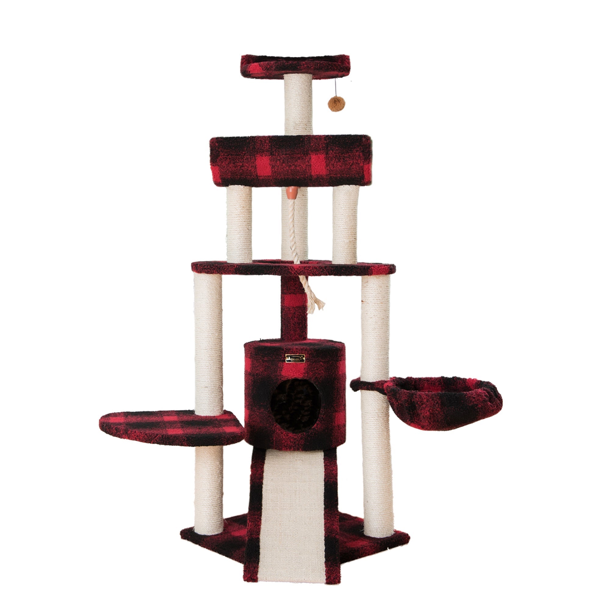 Armarkat Classic Cat Condo B5806 - Black/Red