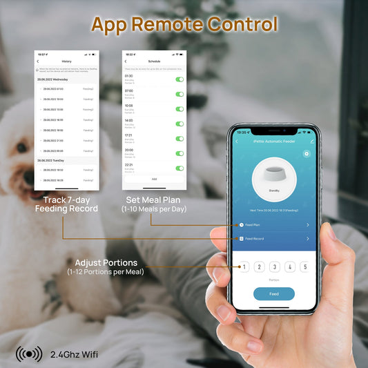 W5 WiFi Automatic Feeder for 2 Pets 