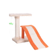 Two-Level Platform Scratcher W Sisal Carpet Ramp