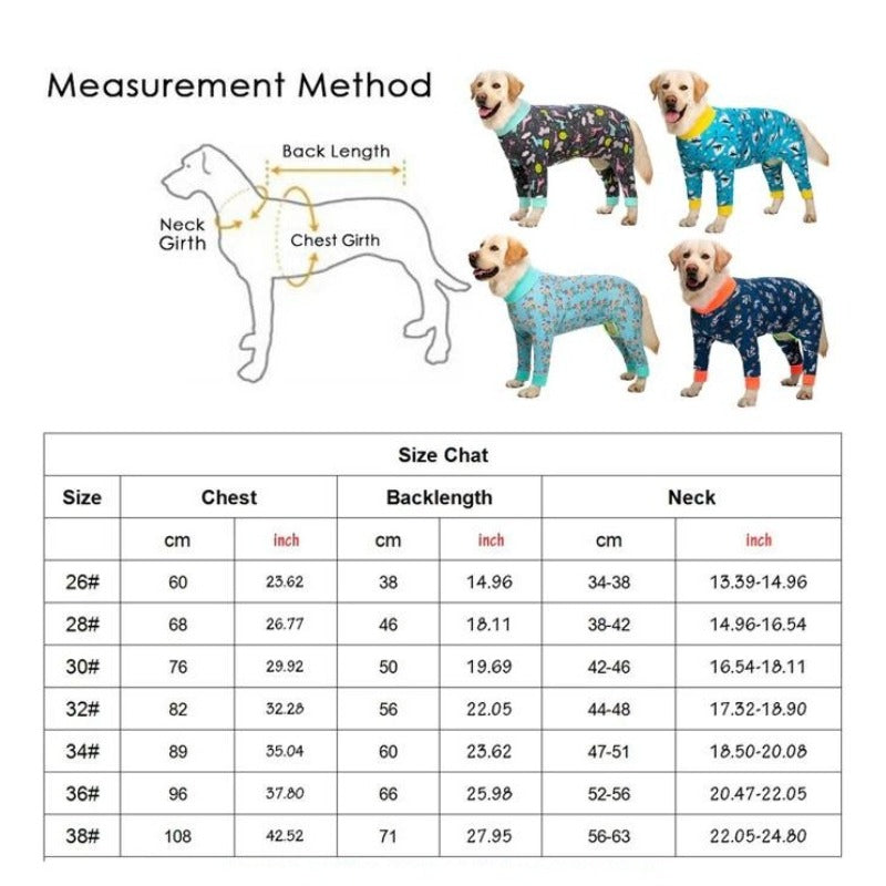 Wildlife Onesie Large Dog PJs - Southlake Paws