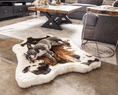 Load image into Gallery viewer, PupRug™ Animal Print Memory Foam Dog Bed - Brown Faux Cowhide

