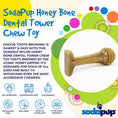 Load image into Gallery viewer, Honey Bone Dental Tower Nylon Chew Toy for Aggressive Chewers | USA Made
