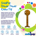 Load image into Gallery viewer, Flower Tower Nylon Chew Toy for Aggressive Chewers - USA Made Enrichment Toy
