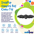 Load image into Gallery viewer, Vampire Bat Nylon Dog Chew Toy for Aggressive Chewers | USA Made & FDA Compliant
