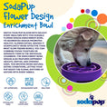 Load image into Gallery viewer, Flower eBowl Deep Slow Feeder Dog Bowl for Enrichment | USA Made

