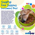 Load image into Gallery viewer, Four Seasons eTray - Shallow Slow Feeder Dog Bowl for Enrichment | USA Made
