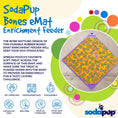 Load image into Gallery viewer, Bones eMat - Enrichment Lick Mat for Dogs and Cats | eMat Enrichment Toy for Anxiety Relief | SodaPup
