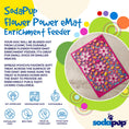 Load image into Gallery viewer, Flower Power emat - Enrichment Lick Mat for Dogs and Cats | Flower Design | USA Made
