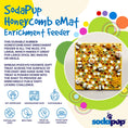 Load image into Gallery viewer, Honeycomb eMat - Enrichment Lick Mat for Dogs and Cats | eMat Enrichment Toy for Anxiety Relief | SodaPup
