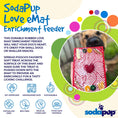 Load image into Gallery viewer, Love eMat - Enrichment Lick Mat for Dogs and Cats| Heart Design | SodaPup
