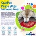 Load image into Gallery viewer, "Peace" Christmas Tree emat - Enrichment Lick Mat for Dogs and Cats | Christmas Tree design | SodaPup
