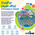 Load image into Gallery viewer, Whale eMat - Enrichment Lick Mat for Dogs and Cats - with Suction Cups | Whale Design | USA Made
