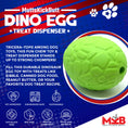 Load image into Gallery viewer, Dinosaur Egg Dog Chew Toy & Treat Dispenser - USA Made | SodaPup
