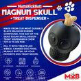 Load image into Gallery viewer, Magnum Sugar Skull Dog Chew Toy & Treat Dispenser - USA Made | SodaPup
