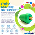 Load image into Gallery viewer, Coffee Cup eDispener Durable Rubber Chew Toy and Treat Dispenser
